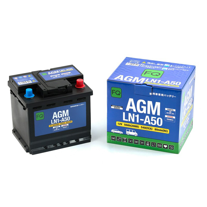Батарея аккумуляторная FQ LN1A50 50А/ч 540А 12В обратная полярн. стандартные (Европа) клеммы