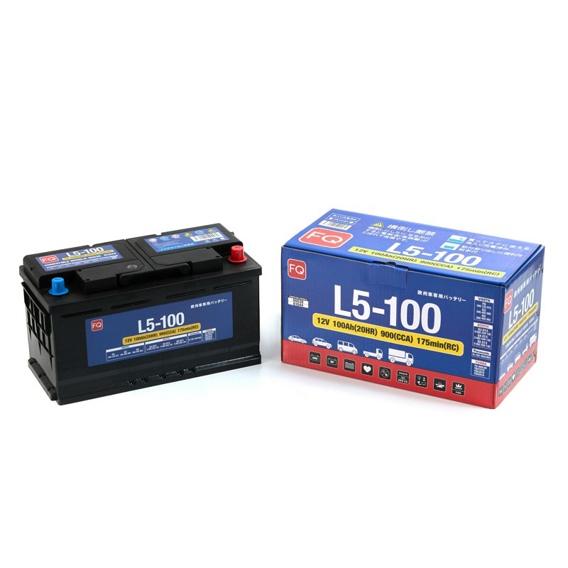 Батарея аккумуляторная FQ L5100 100А/ч 900А 12В обратная полярн. стандартные (Европа) клеммы