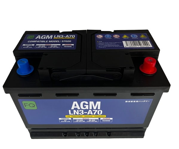 Батарея аккумуляторная FQ LN3A70 70А/ч 760А 12В обратная полярн. стандартные (Европа) клеммы